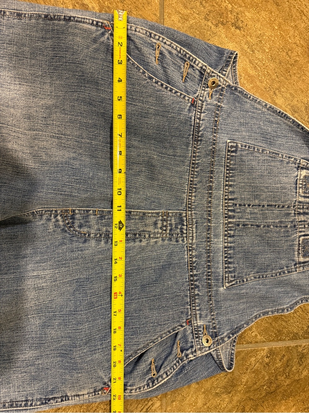 Austin Clothing Co. Vintage Med. Wash Denim Bib Overalls. Farm Rodeo Western. XL - Picture 8 of 8